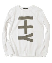 glazos | 厚手天竺ビッグモチーフ長袖Tシャツ(Tシャツ/カットソー)