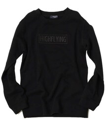 glazos | ミニ裏毛ボックスロゴ刺繍トレーナー(スウェット)