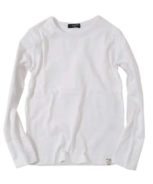 glazos | 厚手天竺・ピス付き長袖Tシャツ(Tシャツ/カットソー)