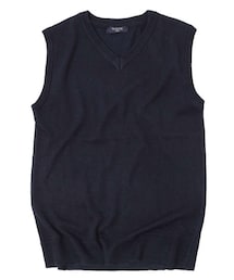 glazos | フォーマル・Vネックニットベスト(ニット/セーター)