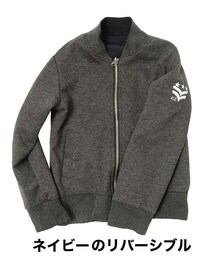 glazos | ピーチスキン・リバーシブルMA-1ジャケット[裏](ブルゾン)