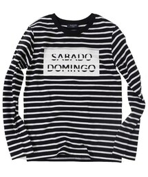 glazos | 天竺ボーダープリント長袖Tシャツ(Tシャツ/カットソー)