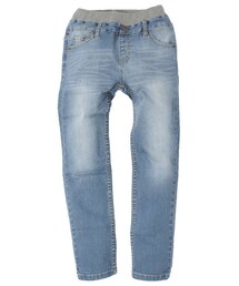 glazos | ウエストリブ・ヴィンテージ加工デニムパンツ(デニムパンツ)