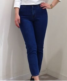 GU | ハイウエストテーパードパンツ(デニムパンツ)