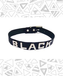 Candy Stripper | BLACK LEATHER CHOKER(ネックレス)