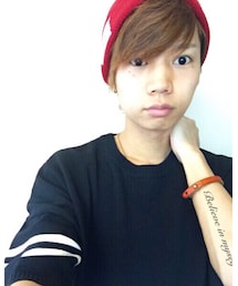 韓国ファッション？笑 | タトゥーはフェイク笑(Tシャツ/カットソー)