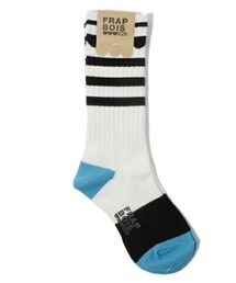 FRAPBOIS half | FRAPBOIS靴下、白青(ソックス/靴下)