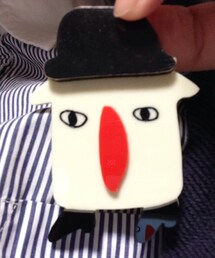 ハウスくん。勝手に名付けました。(ブローチ/コサージュ)