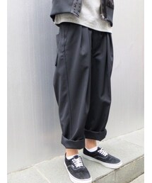BLACK&BLUE | BLACK&BLUE 119P04　ツータックワイドパンツ(その他パンツ)