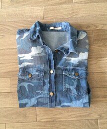 B.C STOCK | 迷彩柄デニムシャツ(シャツ/ブラウス)