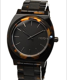NIXON | A327-1061：Matte Black/Dark Tortoise マットブラック/ダークトートイズ（マットブラック/べっ甲）(アナログ腕時計)