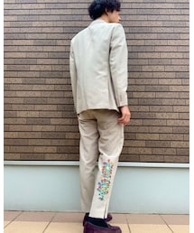 後ろ向き花柄wear | スラックス