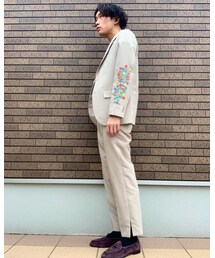 横向き花柄wear | テーラードジャケット