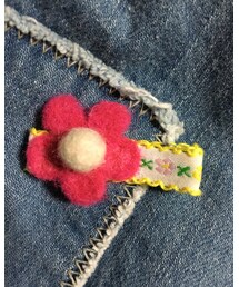 ハンドメイド子供服MAVERICK | 羊毛フェルトで可愛いのだ！(バレッタ/ヘアクリップ)