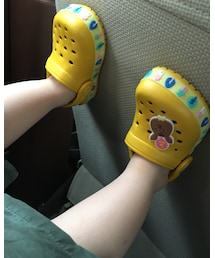 futafuta | 靴下嫌がって帰りは買ったサンダルそのまま履いてきた(サンダル)