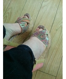 ペイズリー柄のサンダル(サンダル)