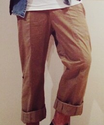 GIGNI | サファリシャツリメイクのチノパン。(チノパンツ)