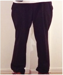 no brand | ピンストライプのスラックスパンツ。(スーツパンツ)