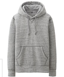 UNIQLO | 杢グレーの裏毛パーカー。(パーカー)