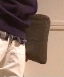 no brand | 型押しクロコダイルのクラッチバッグ。(クラッチバッグ)