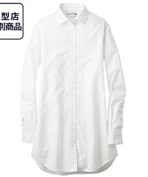 UNIQLO | ladiesオックスフォードのロングシャツ。【L】(シャツ/ブラウス)