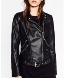 ZARA | ライダースジャケット(ダブル)(ライダースジャケット)