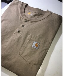 Carhartt | Carhartt Mens XL Light Brown Henley 3-button T-shirt K84DES(Tシャツ/カットソー)