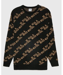 ZARA | 【ZARA】 テキスト入りジャカードセーター ¥5,990(ニット/セーター)
