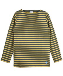 ORCIVAL | orcival     ボーダー  マスタード×グレー(Tシャツ/カットソー)
