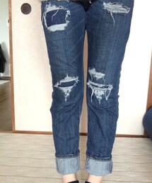 AZUL by moussy | ダメージデニム(デニムパンツ)