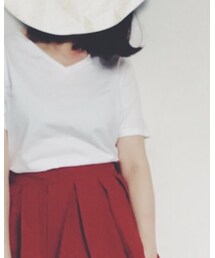 蚊自家招牌自制v领小白 | Tシャツ/カットソー