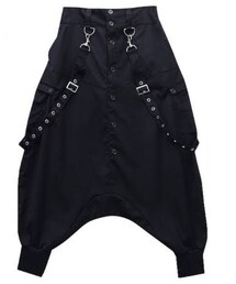 LISTEN FLAVOR | サスペンダー付きドレープサルエル(パンツ)