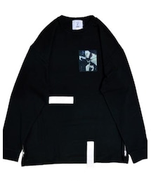 KINGLYMASK | KMK ワッペン＆テープサイドジップロンT(Tシャツ/カットソー)