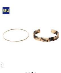 GU | ベッコウ&メタルバングルセット(ブレスレット)