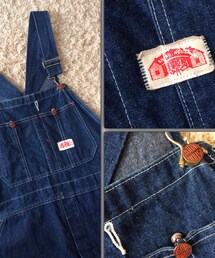 ROUND HOUSE オーバーオール   /  USED DEADSTOCK(デニムパンツ)
