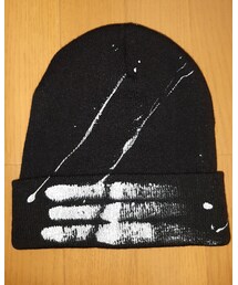 NO ID. | ペイントニットキャップ(ニットキャップ/ビーニー)