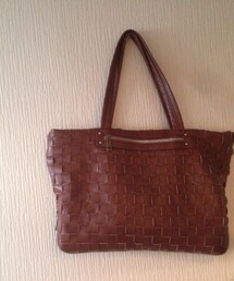 green label relaxing | レザー編み込みバッグ(トートバッグ)