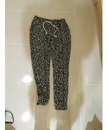 ZARA | レオパード柄パンツ(スラックス)