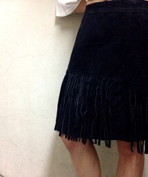 VINTAGE | Fringe Leather Skirt(スカート)