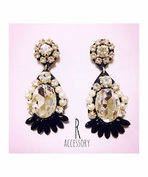 R | ハンドメイドのピアス♥︎とっても可愛いです♥︎ほんとにオススメ♥︎最近使っとるピアスほとんどRさんとこの♥︎(ピアス（両耳用）)