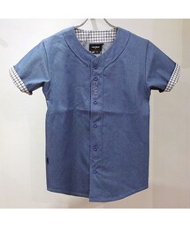 HALFMAN | DENIM BASEBALL SHIRT(シャツ/ブラウス)