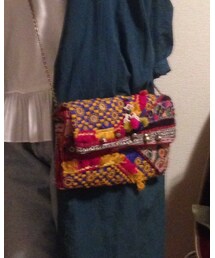 中目黒のお店にて | ショルダーバッグ