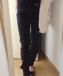 ブラックデニムスキニー(その他パンツ)