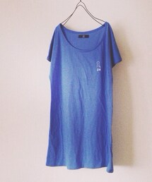 ラインカー Tシャツワンピ / アメメのおめめ(ワンピース)