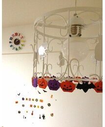 🎃飾り① | こども達と折った🎃たち🎵(照明)