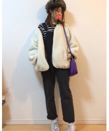 あったかコーデ🐻 | ブルゾン