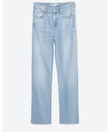 ZARA | ミディアムライズワイドカットジーンズ(デニムパンツ)