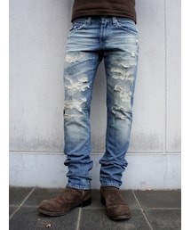 HYSTERIC GLAMOUR | ダメージリペアデニムパンツ(デニムパンツ)