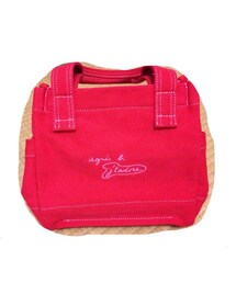 agnes b. | 赤キャンバス地バッグ(トートバッグ)