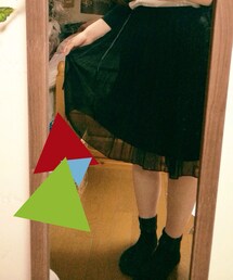 黒のチュールスカート(スカート)